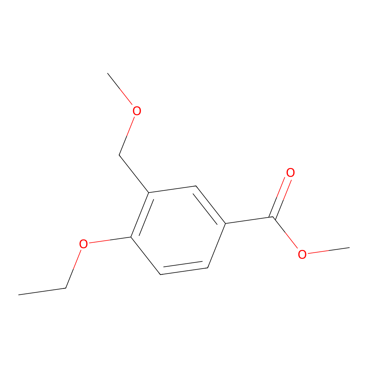 Methyl 4-ethoxy-3-(methoxymethyl)benzoate molecular structure, CAS 330828-36-9