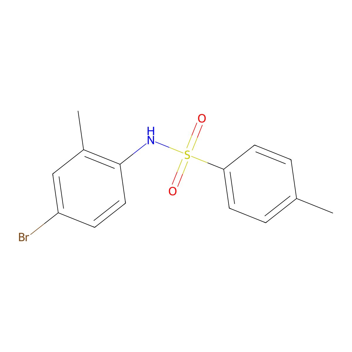 N-(4-bromo-2-methylphenyl)-4-methylbenzenesulfonamide molecular structure, CAS 330832-49-0