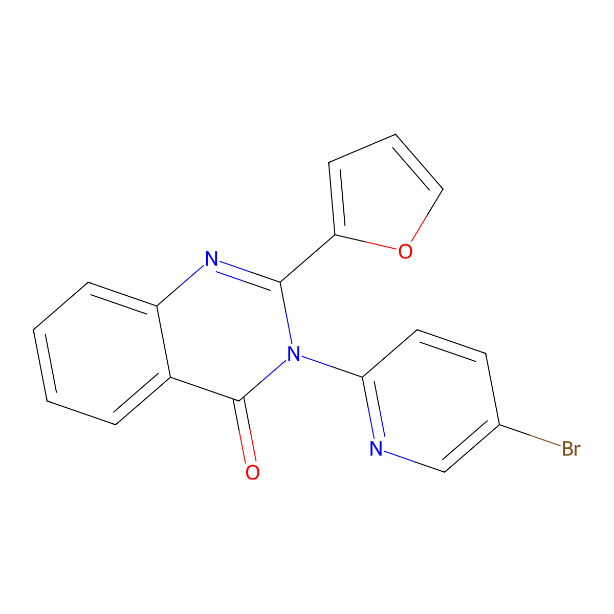 3-(5-Bromo-pyridin-2-yl)-2-furan-2-yl-3H-quinazolin-4-one molecular structure, CAS 330832-61-6