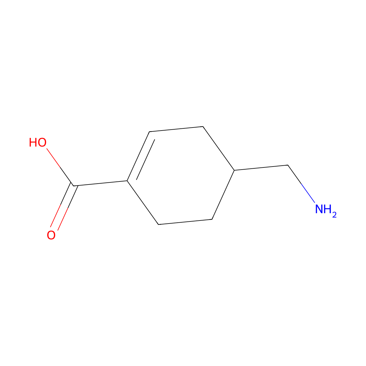 1,2-Didehydro tranexamic acid molecular structure, CAS 330838-52-3