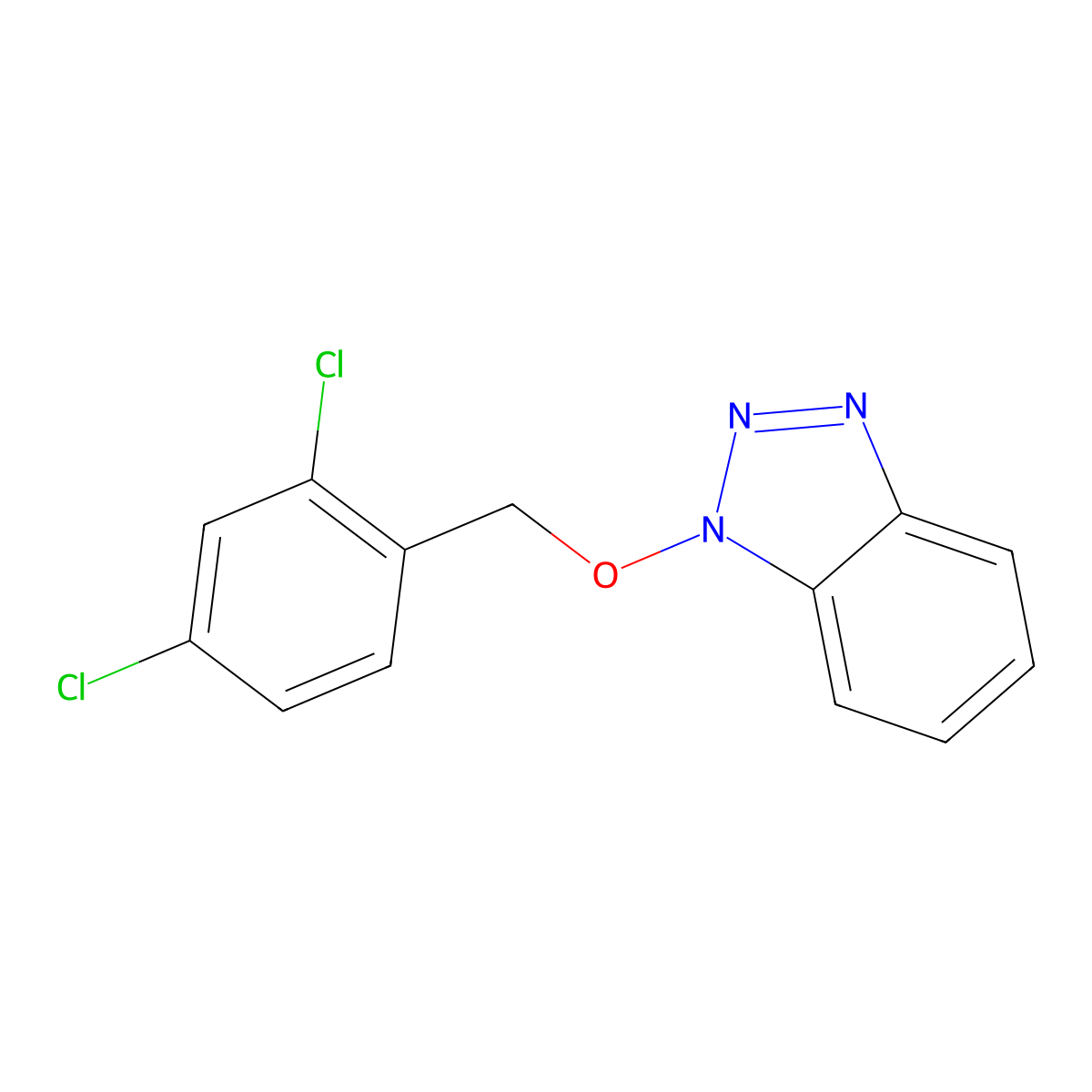 1-[(2,4-Dichlorophenyl)methoxy]benzotriazole molecular structure, CAS 330854-50-7