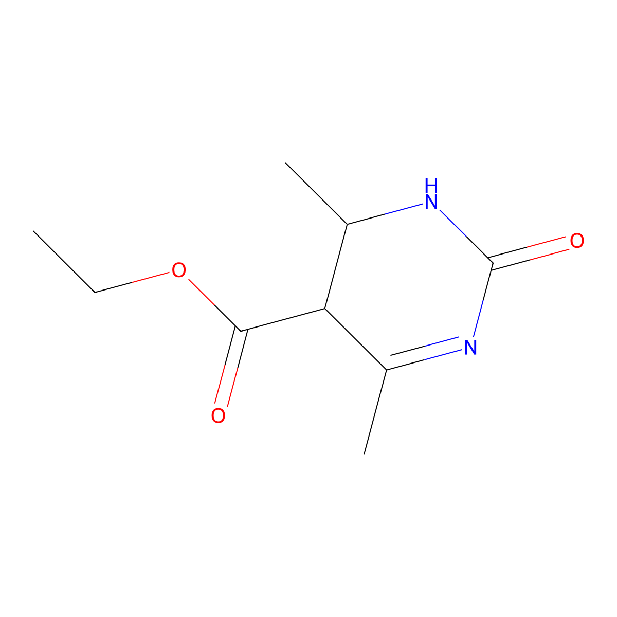 Ethyl 4,6-dimethyl-2-oxo-1,2,5,6-tetrahydropyrimidine-5-carboxylate molecular structure, CAS 330859-97-7