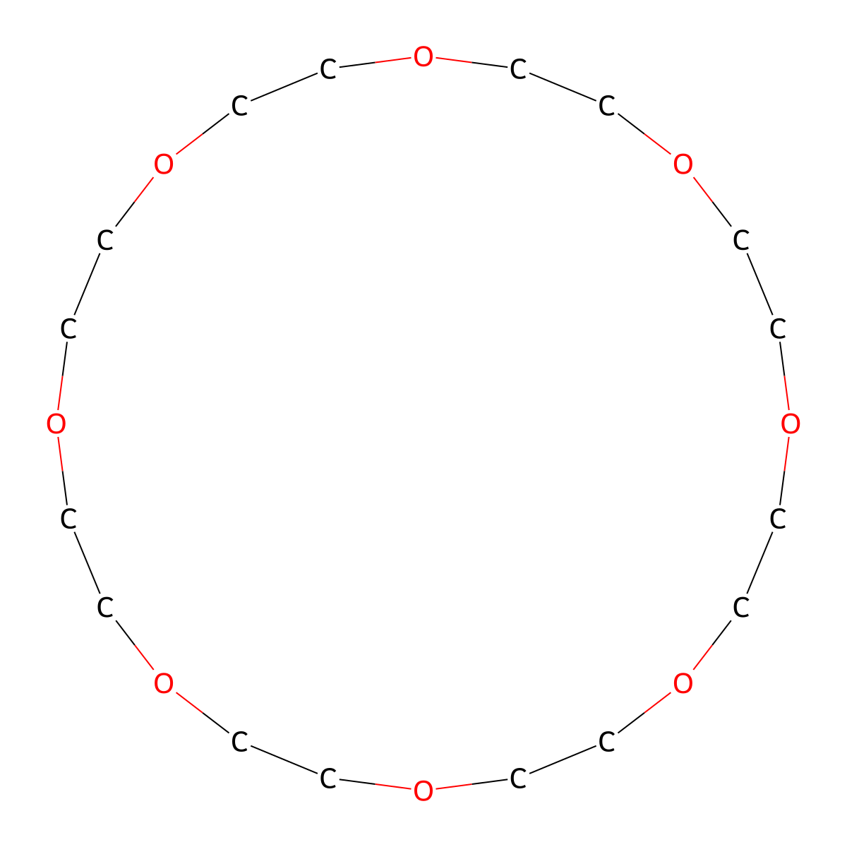 1,4,7,10,13,16,19,22-Octaoxacyclotetracosane , 24-Crown 8-Ether molecular structure, CAS 33089-37-1