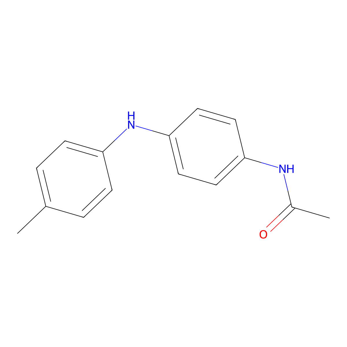 N-[4-[(4-methylphenyl)amino]phenyl]acetamide molecular structure, CAS 33089-86-0