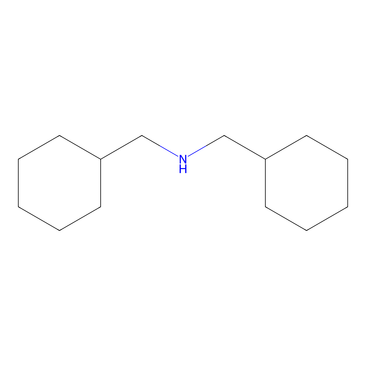 Bis(cyclohexylmethyl)amine molecular structure, CAS 3309-27-1