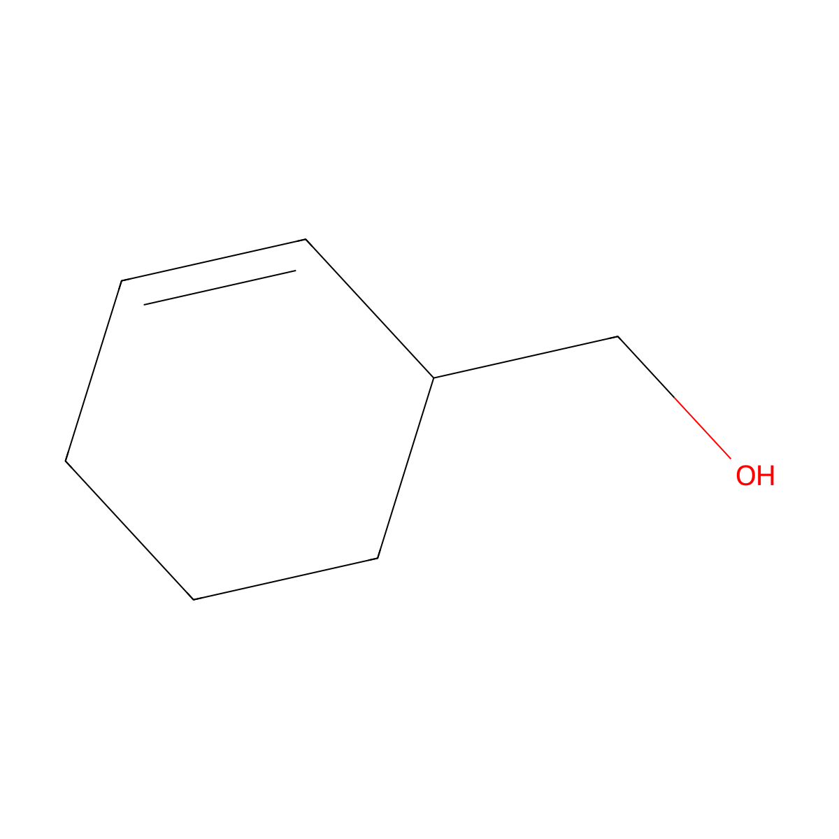 2-Cyclohexene-1-methanol molecular structure, CAS 3309-97-5