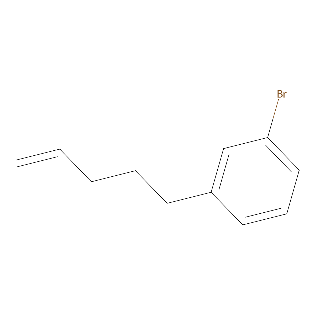 5-(3-Bromophenyl)-1-pentene molecular structure, CAS 330938-21-1