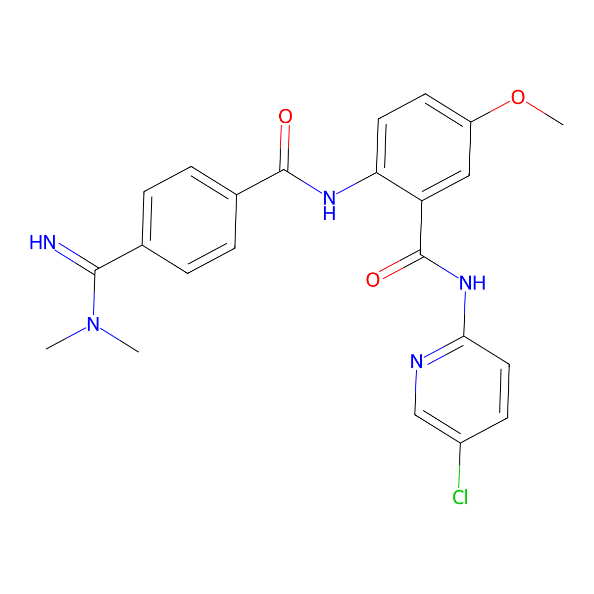 Betrixaban molecular structure, CAS 330942-05-7