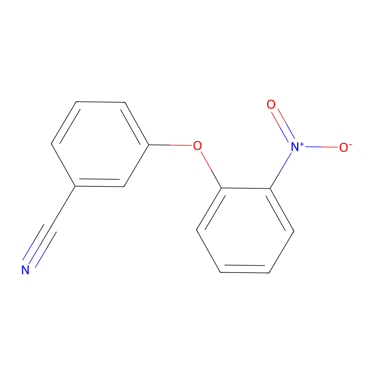 3-(2-Nitrophenoxy)benzonitrile molecular structure, CAS 330942-68-2