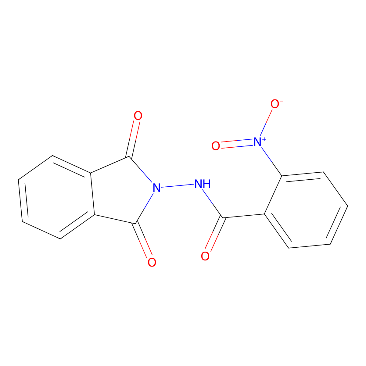 N-(1,3-dioxo-1,3-dihydro-2H-isoindol-2-yl)-2-nitrobenzamide molecular structure, CAS 330966-66-0