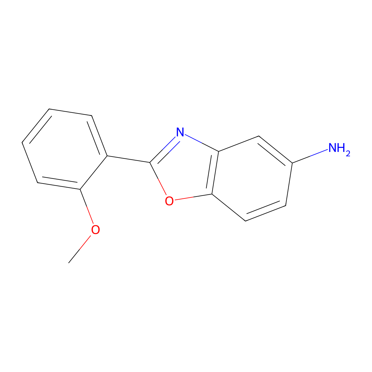 2-(2-Methoxyphenyl)benzo[d]oxazol-5-amine molecular structure, CAS 330974-57-7