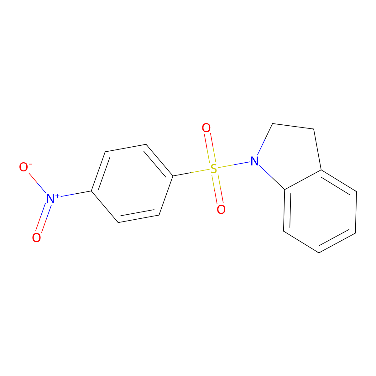 1-(4-Nitrophenyl)sulfonyl-2,3-dihydroindole molecular structure, CAS 330978-97-7