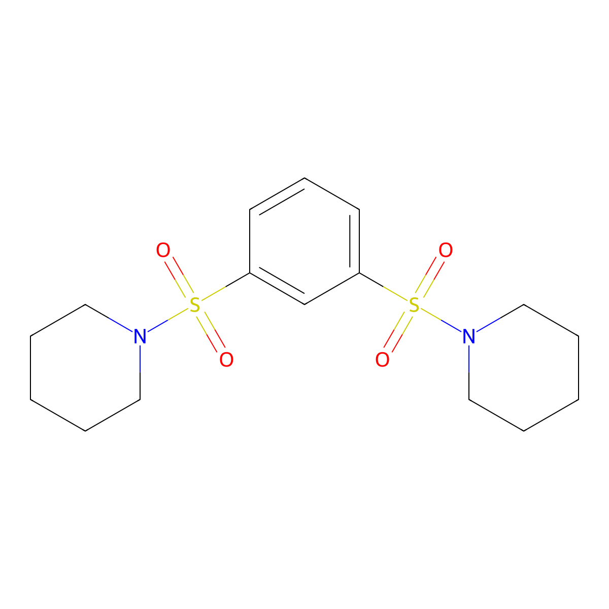 1-(3-Piperidin-1-ylsulfonylphenyl)sulfonylpiperidine molecular structure, CAS 330979-50-5