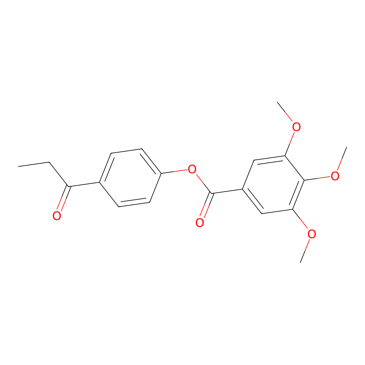 (4-Propanoylphenyl) 3,4,5-trimethoxybenzoate molecular structure, CAS 330989-99-6