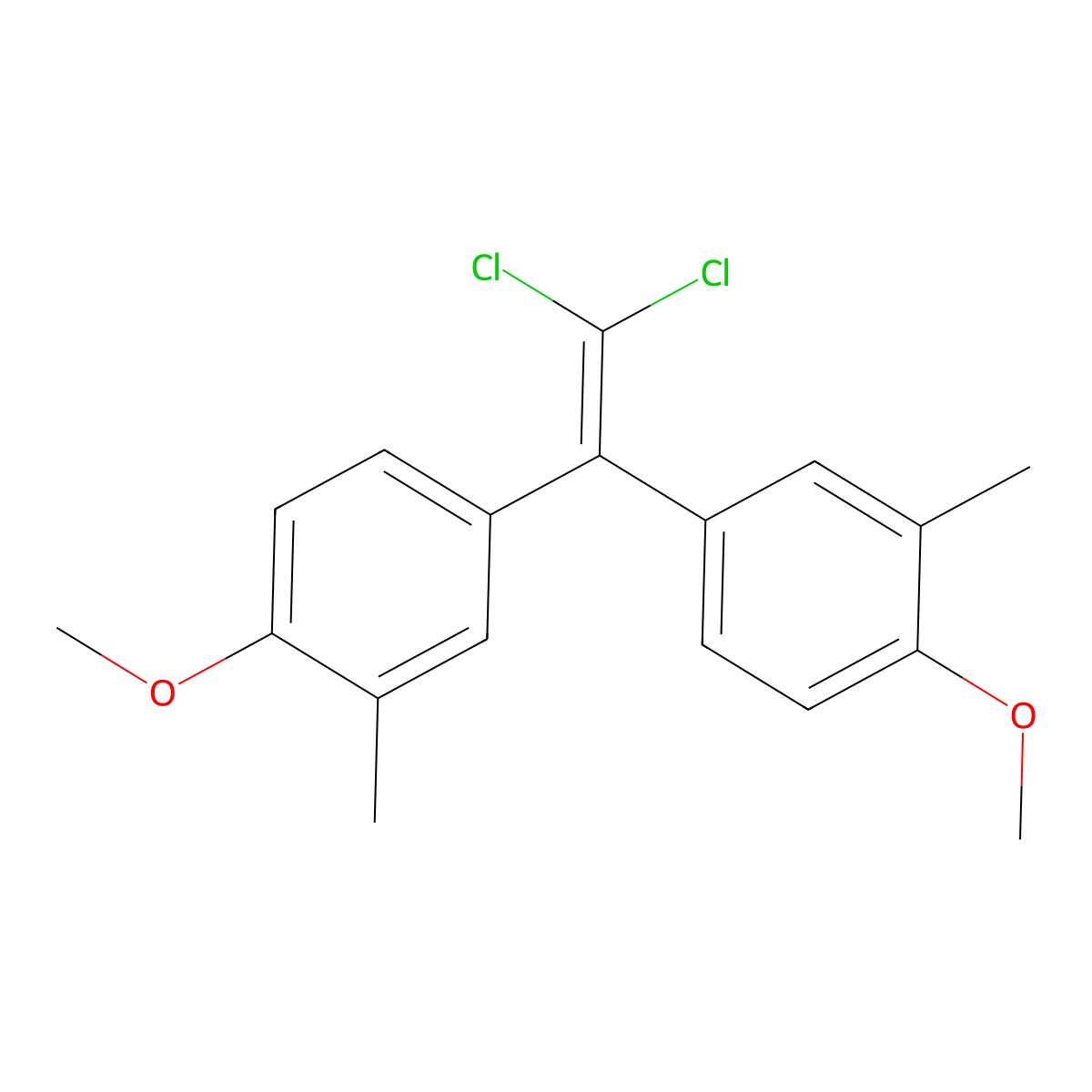 4-[2,2-Dichloro-1-(4-methoxy-3-methylphenyl)vinyl]-1-methoxy-2-methylbenzene molecular structure, CAS 330990-49-3