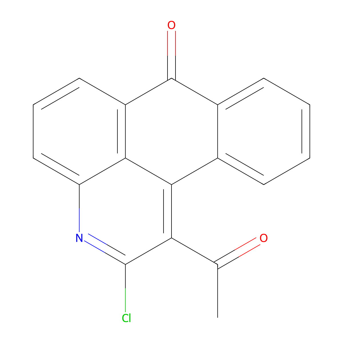 1-acetyl-2-chloro-7H-naphtho[1,2,3-de]quinolin-7-one molecular structure, CAS 330998-27-1