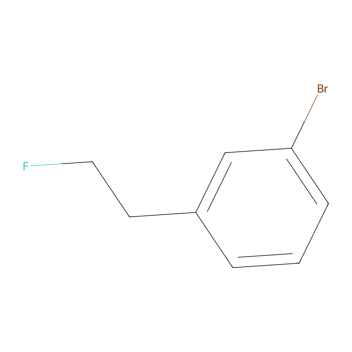 1-Bromo-3-(2-fluoroethyl)benzene molecular structure, CAS 331-23-7