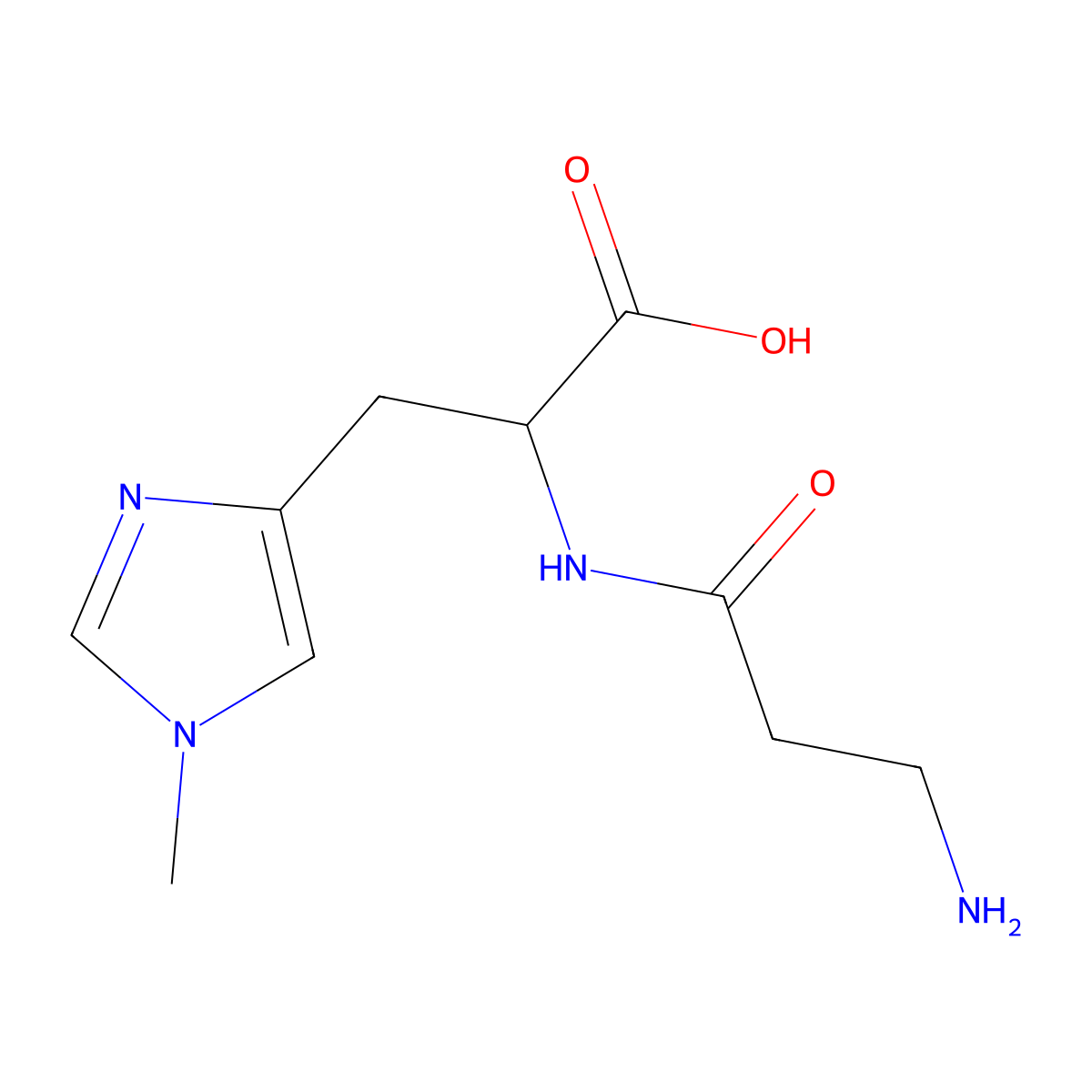 Balenine molecular structure, CAS 331-38-4