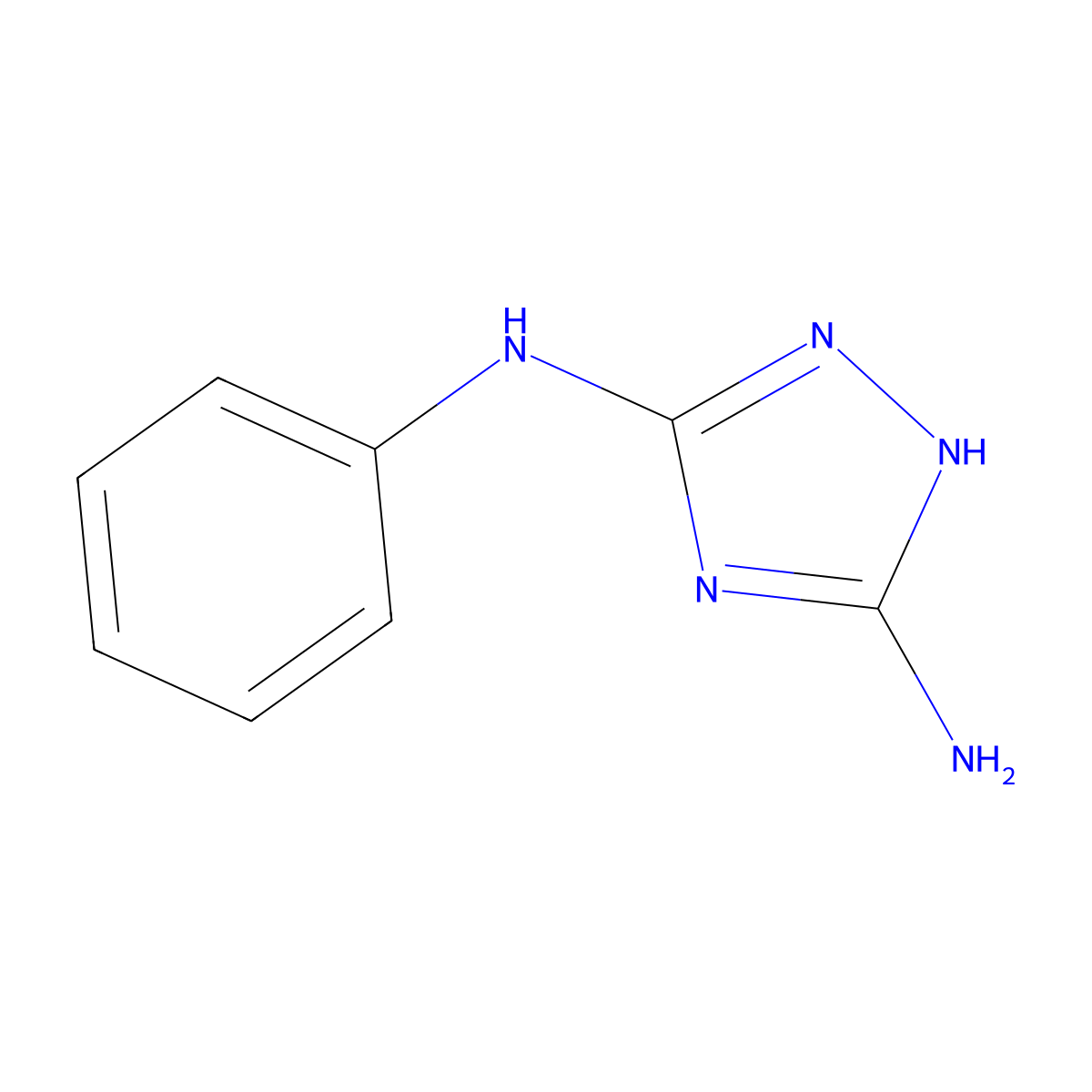 N5-Phenyl-1H-1,2,4-triazole-3,5-diamine molecular structure, CAS 3310-68-7