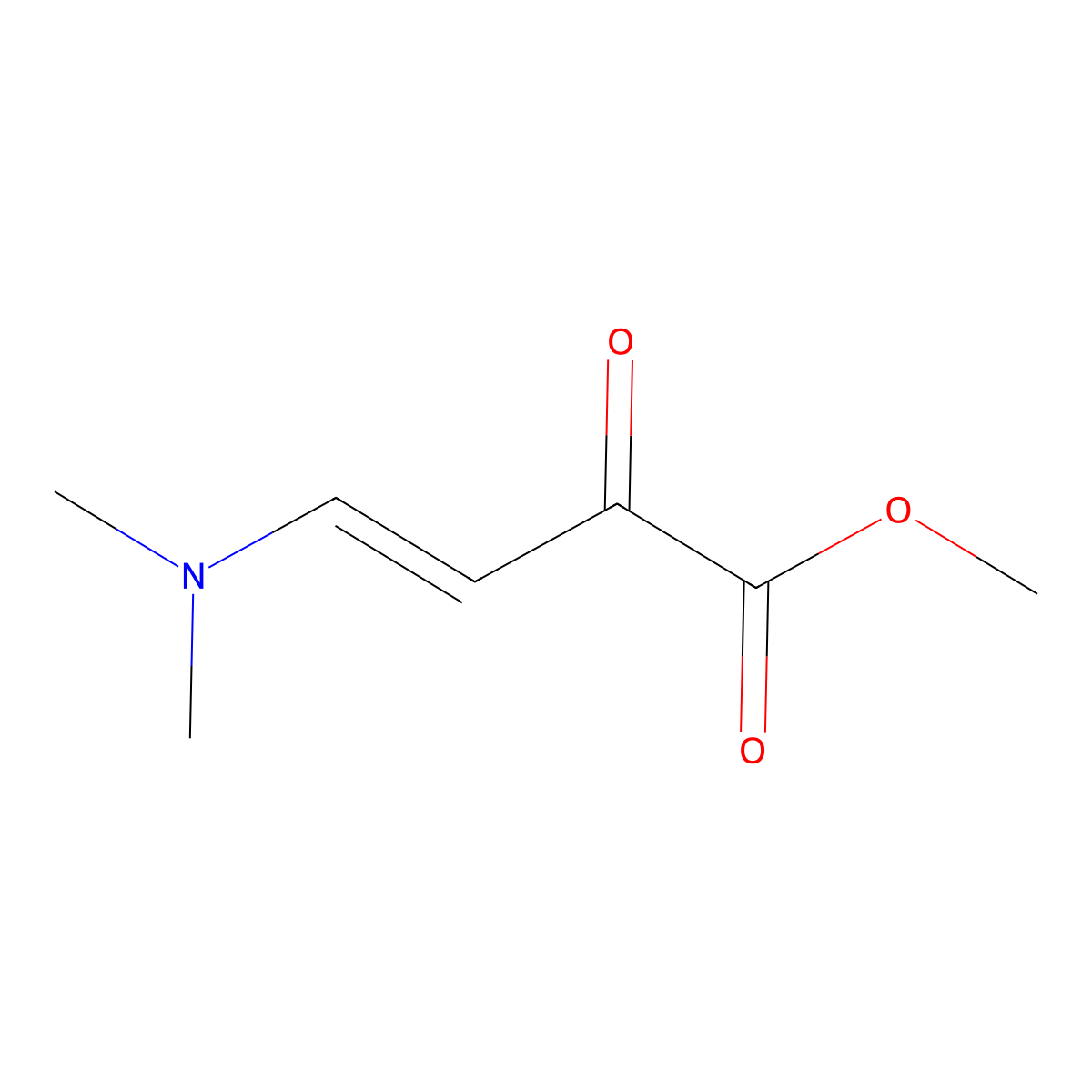 methyl (3E)-4-(dimethylamino)-2-oxobut-3-enoate molecular structure, CAS 331005-96-0