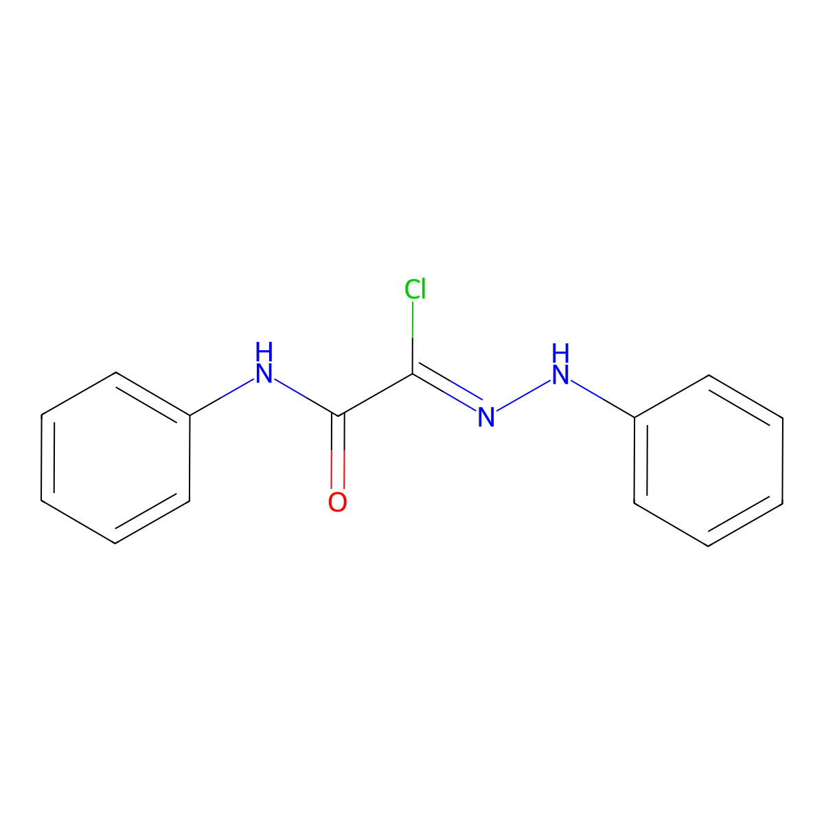 1-(Phenylhydrazone)oxaniloyl chloride molecular structure, CAS 33101-93-8