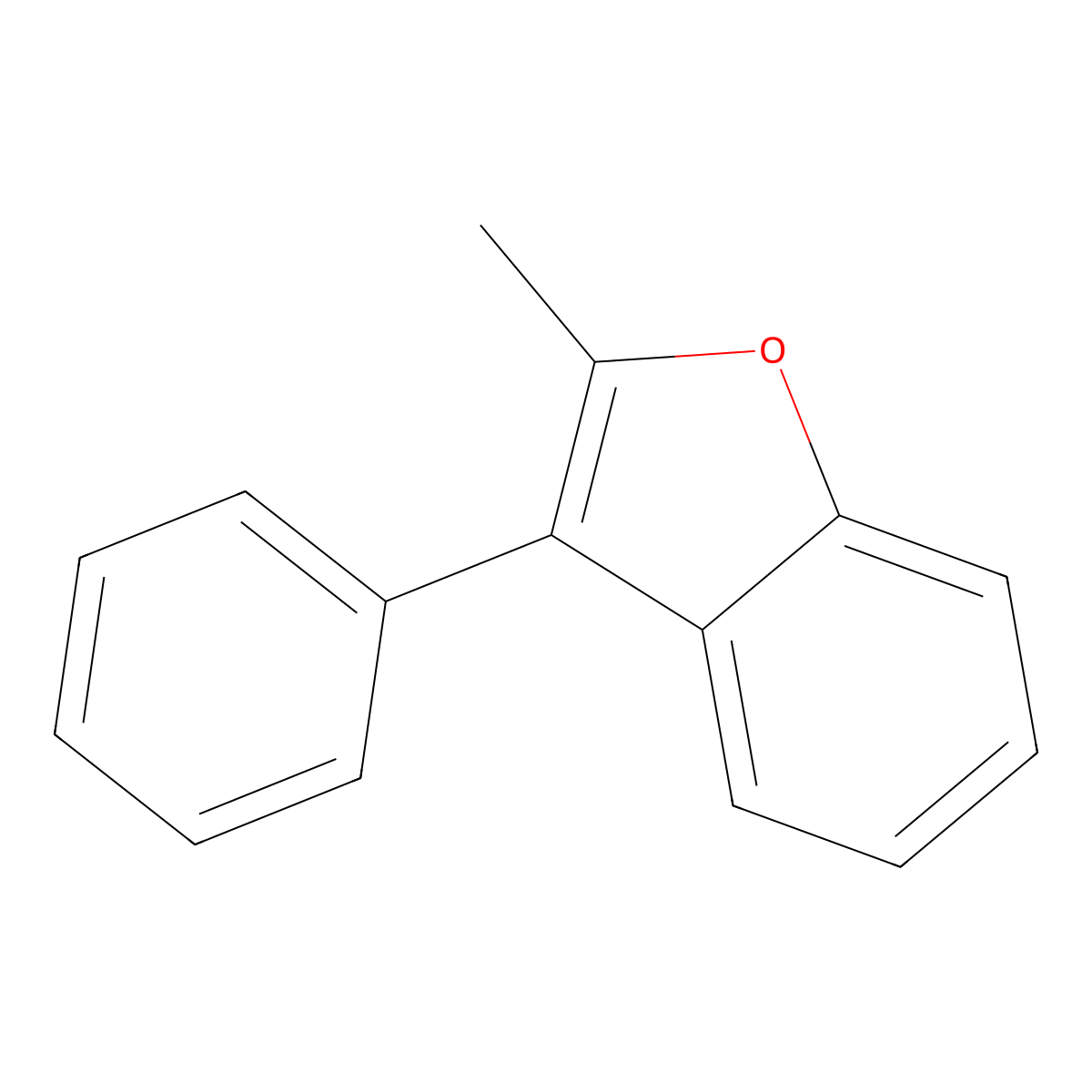 2-Methyl-3-phenyl-1-benzofuran molecular structure, CAS 33104-08-4