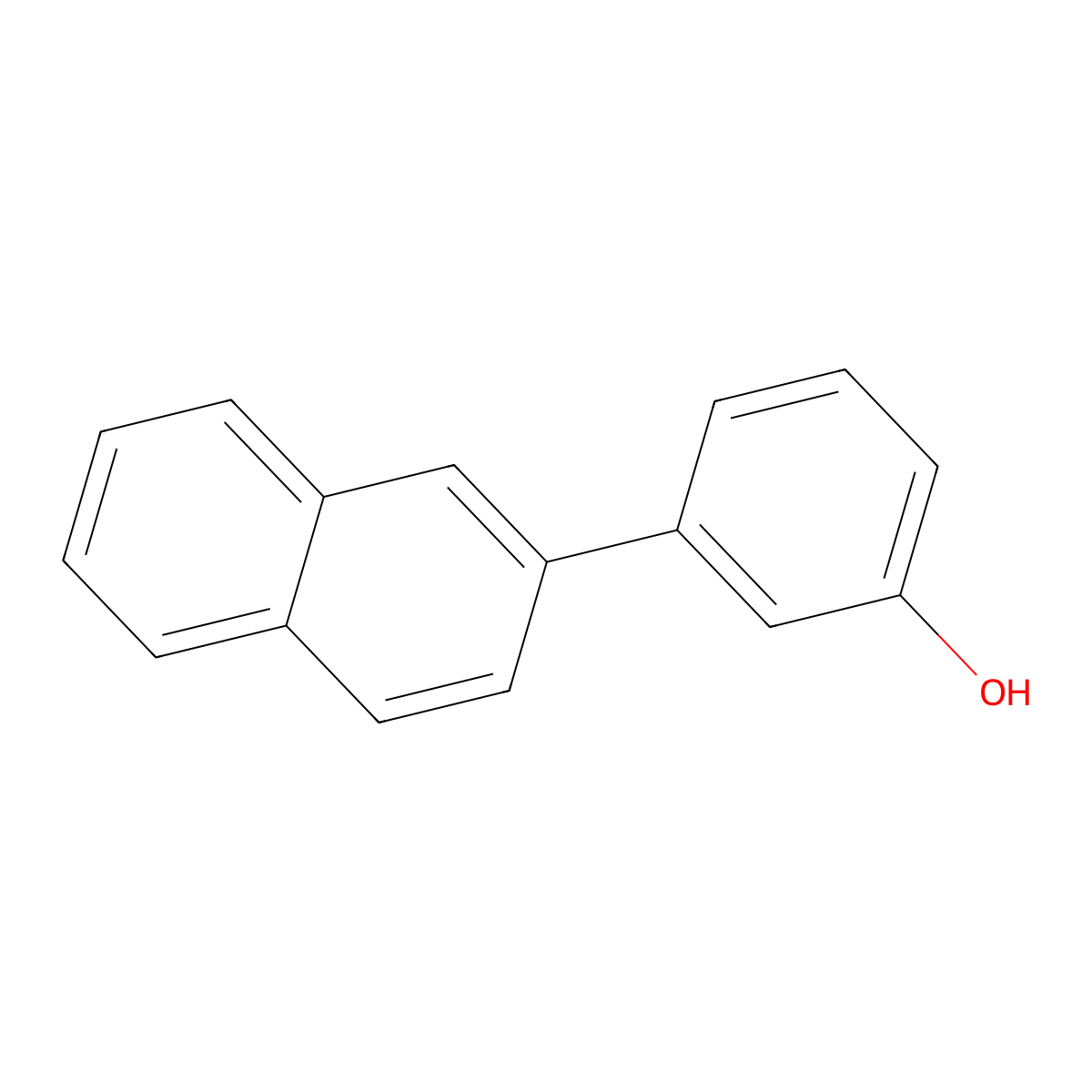 3-(2-Naphthyl)phenol molecular structure, CAS 33104-32-4