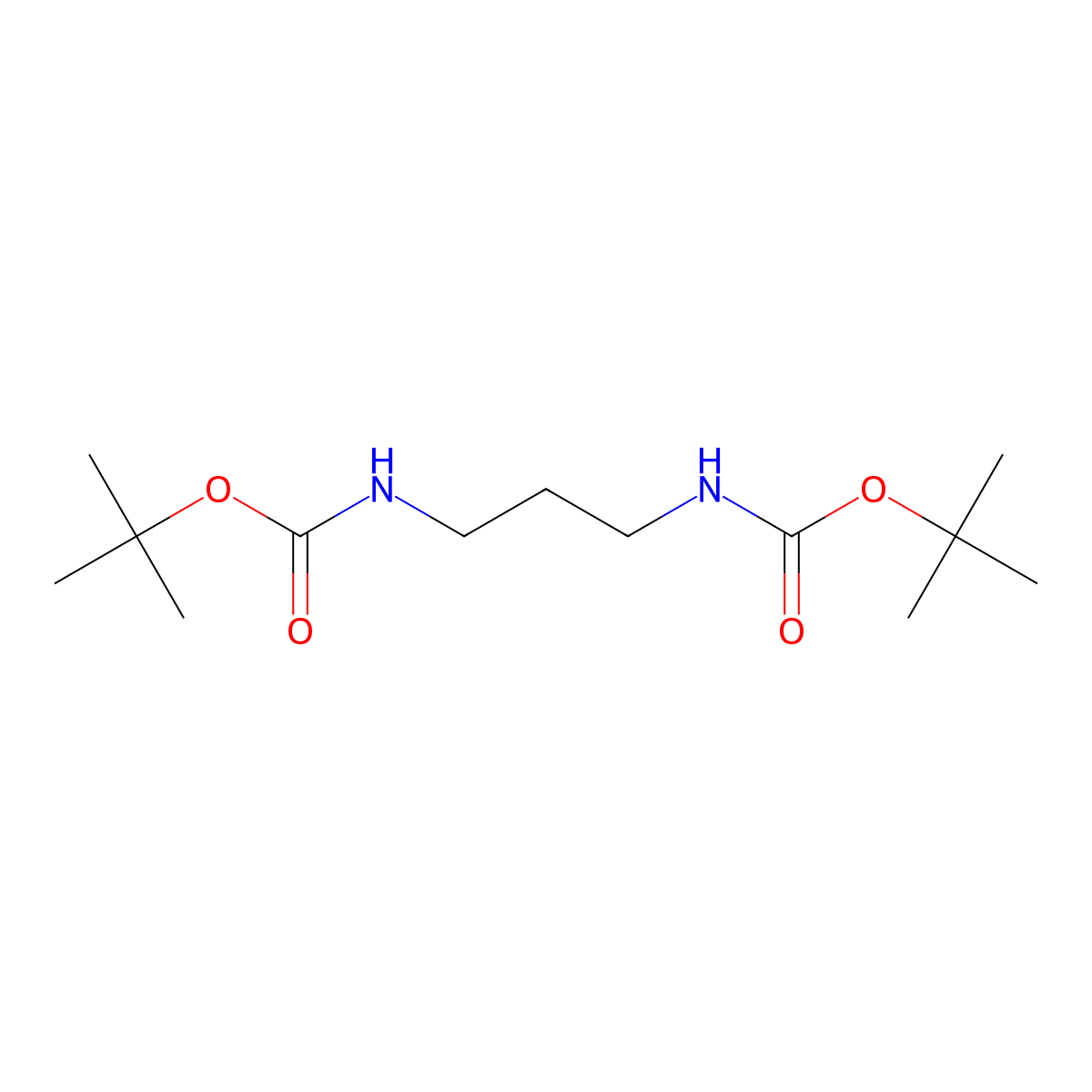 Di-Tert-Butyl propane-1,3-diyldicarbamate molecular structure, CAS 33105-94-1