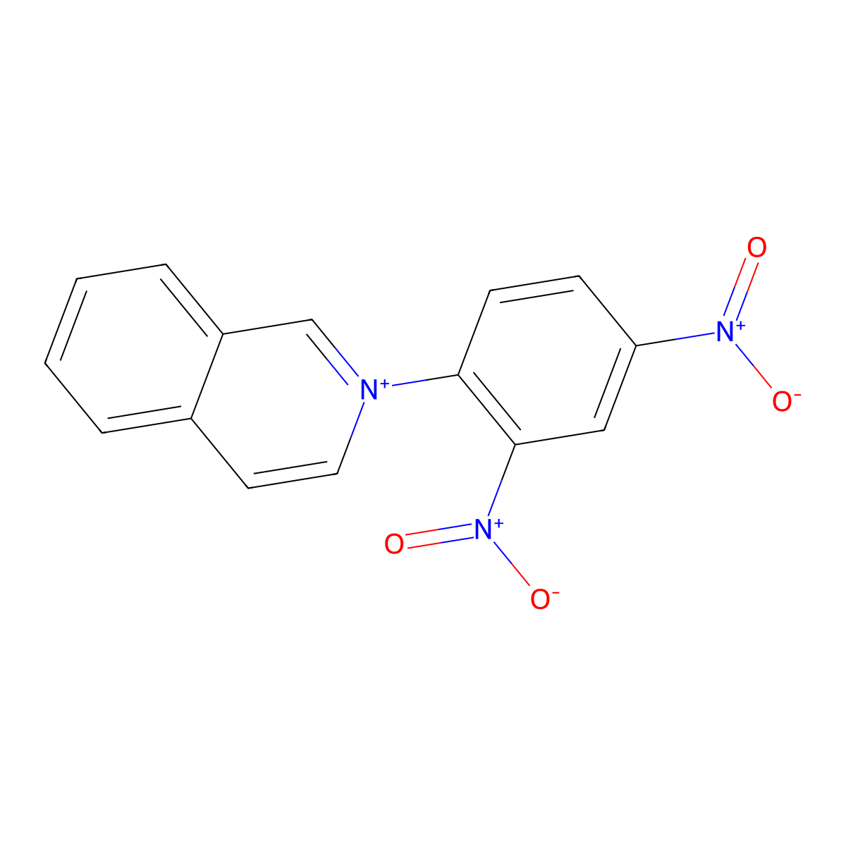 2-(2,4-Bis(hydroxy(oxido)amino)phenyl)-2lambda(5)-isoquinoline molecular structure, CAS 33107-14-1