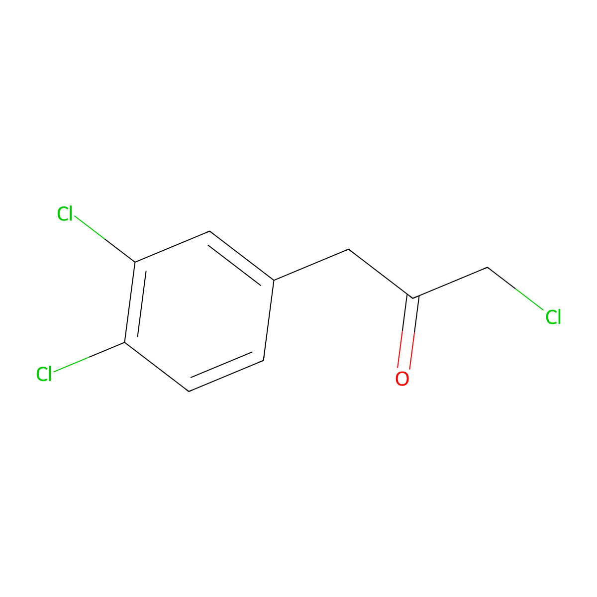 1-Chloro-3-(3,4-dichlorophenyl)propan-2-one molecular structure, CAS 33107-81-2