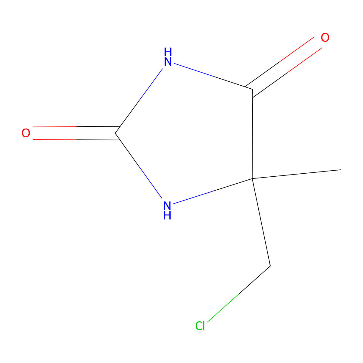 5-(Chloromethyl)-5-methylimidazolidine-2,4-dione molecular structure, CAS 33109-56-7