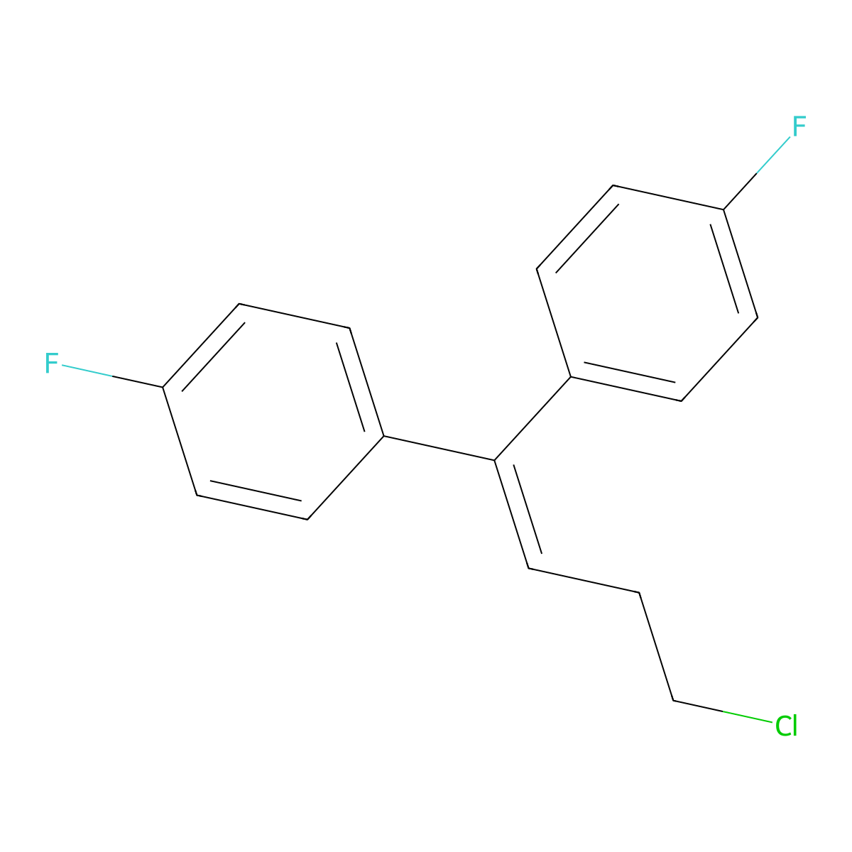 1,1'-(4-Chloro-1-butenylidene)bis[4-fluorobenzene] molecular structure, CAS 3311-94-2