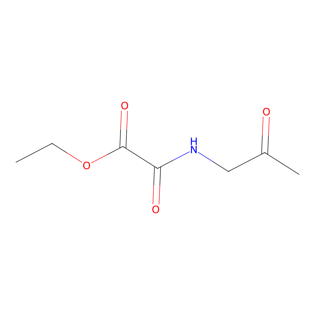 Ethyl oxo[(2-oxopropyl)amino]acetate molecular structure, CAS 33115-97-8