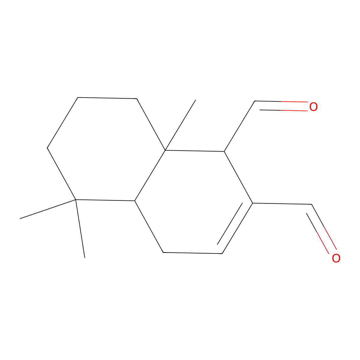 Polygodial molecular structure, CAS 33118-34-2