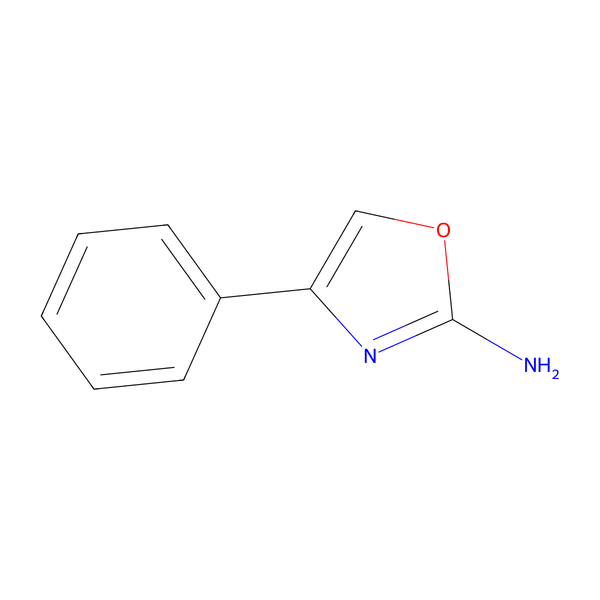 4-Phenyl-1,3-oxazol-2-amine molecular structure, CAS 33119-65-2