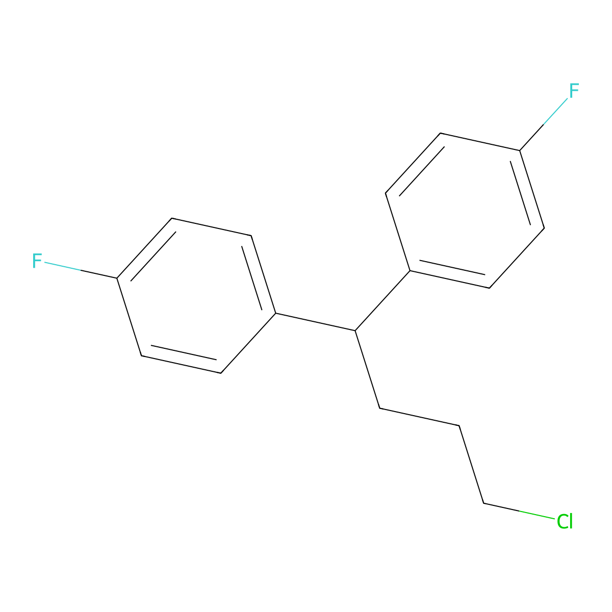 1,1'-(4-Chlorobutylidene)bis(4-fluorobenzene) molecular structure, CAS 3312-04-7