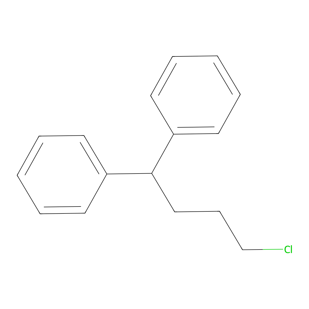 1,1'-(4-Chlorobutylidene)bisbenzene molecular structure, CAS 3312-08-1