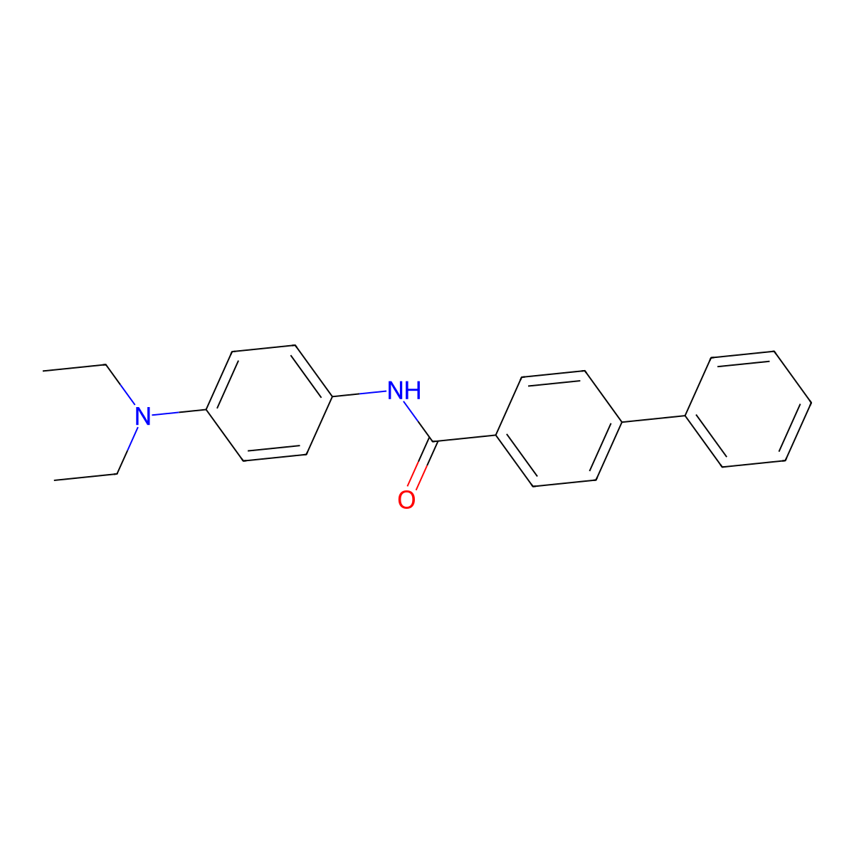 N-[4-(diethylamino)phenyl]-4-phenylbenzamide molecular structure, CAS 331235-28-0
