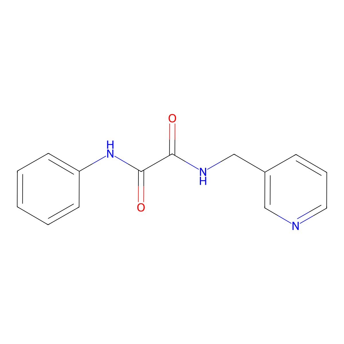 N'-phenyl-N-(pyridin-3-ylmethyl)oxamide molecular structure, CAS 331239-20-4