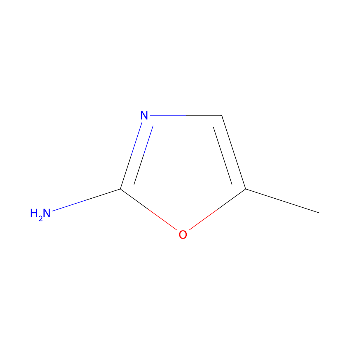 5-Methyl-1,3-oxazol-2-amine molecular structure, CAS 33124-04-8