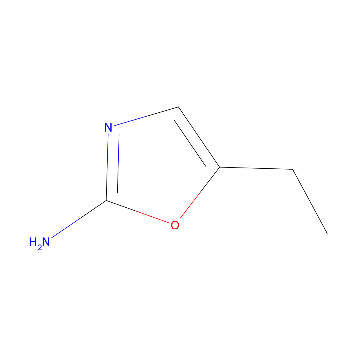 5-Ethyl-2-oxazolamine molecular structure, CAS 33124-05-9