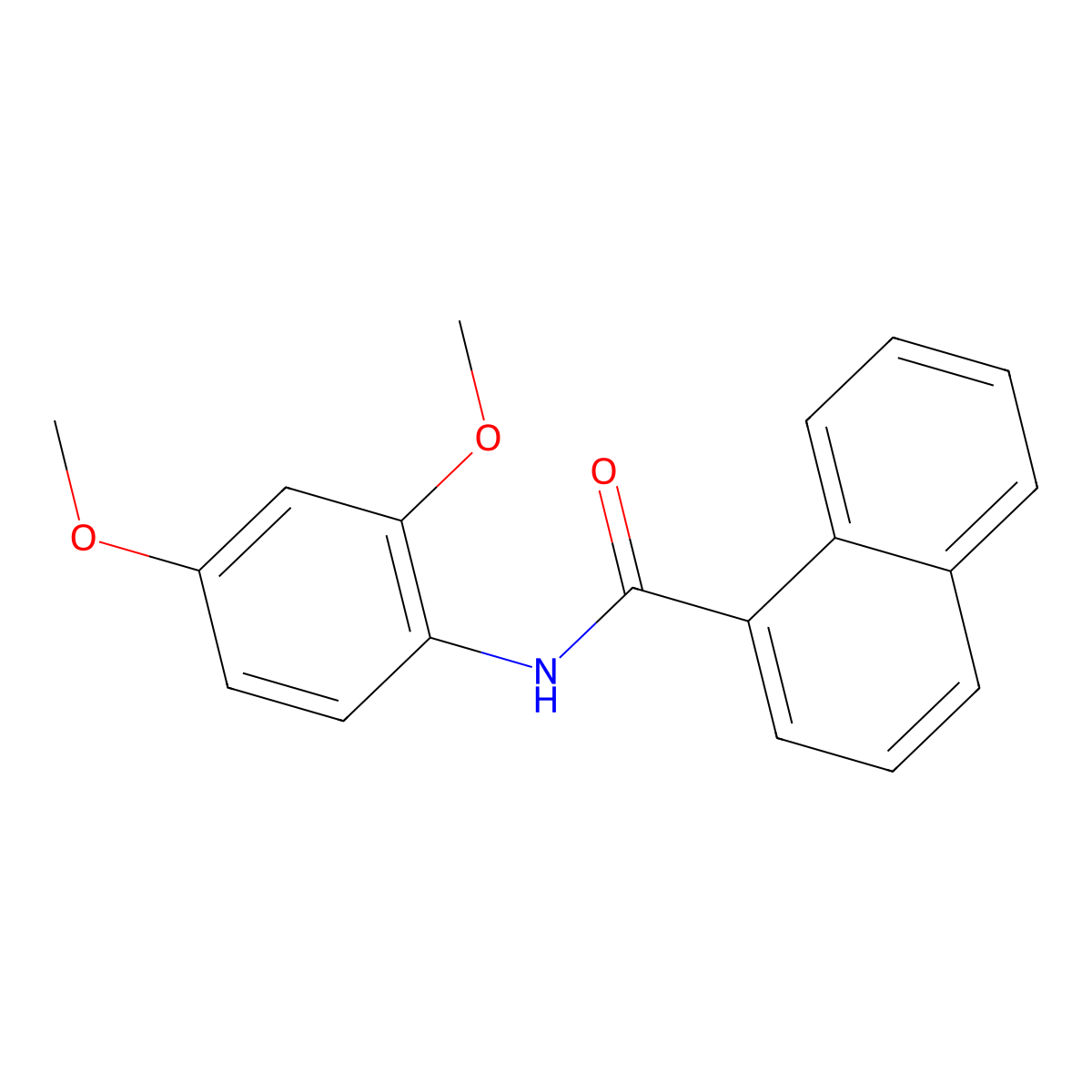 N-(2,4-Dimethoxyphenyl)-1-naphthamide molecular structure, CAS 331240-21-2