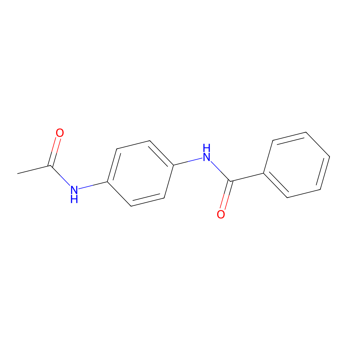 N-[4-(acetylamino)phenyl]benzamide molecular structure, CAS 331240-43-8