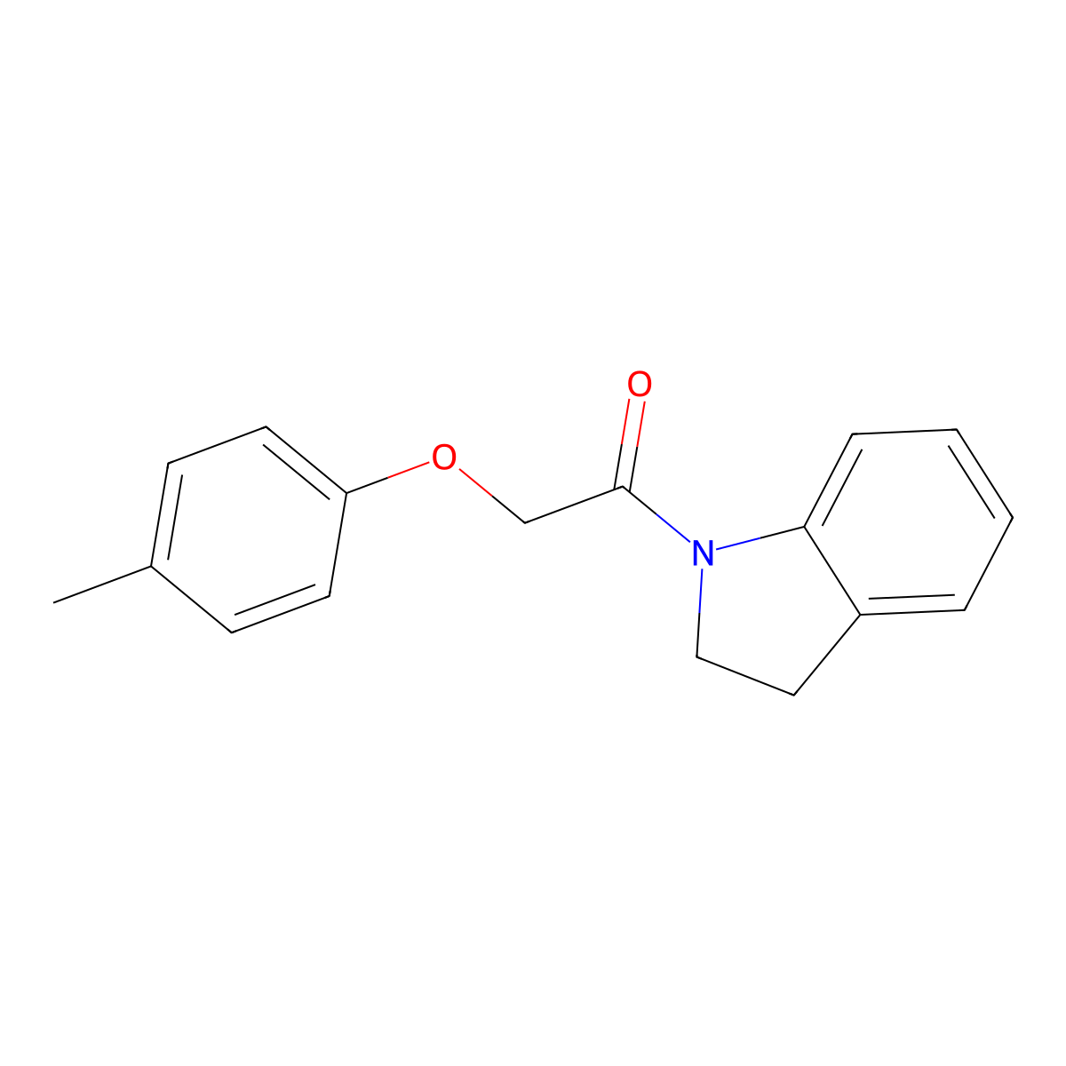 1-[(4-Methylphenoxy)acetyl]indoline molecular structure, CAS 331240-56-3