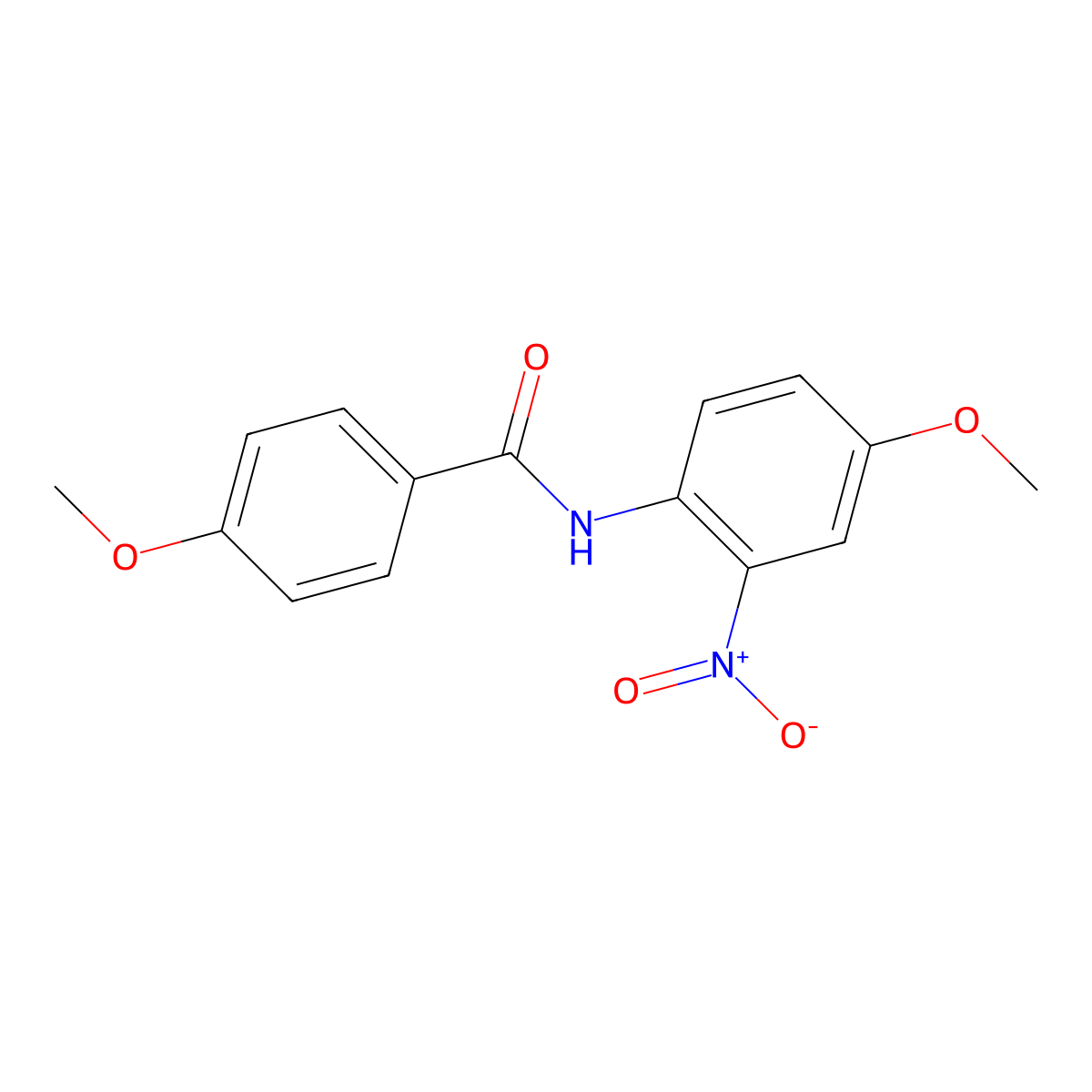 4-methoxy-N-(4-methoxy-2-nitrophenyl)benzamide molecular structure, CAS 331240-73-4