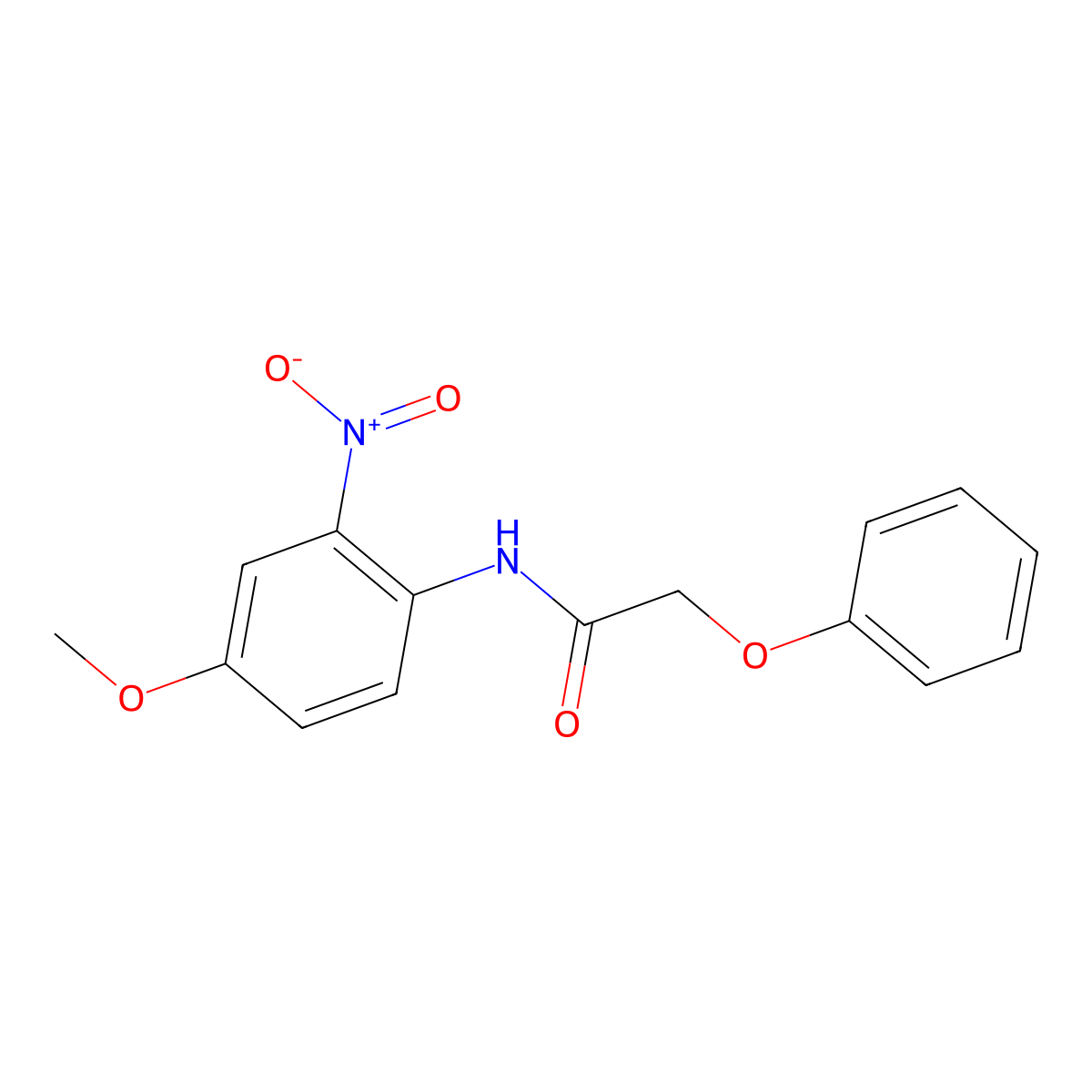 N-(4-methoxy-2-nitrophenyl)-2-phenoxyacetamide molecular structure, CAS 331240-75-6