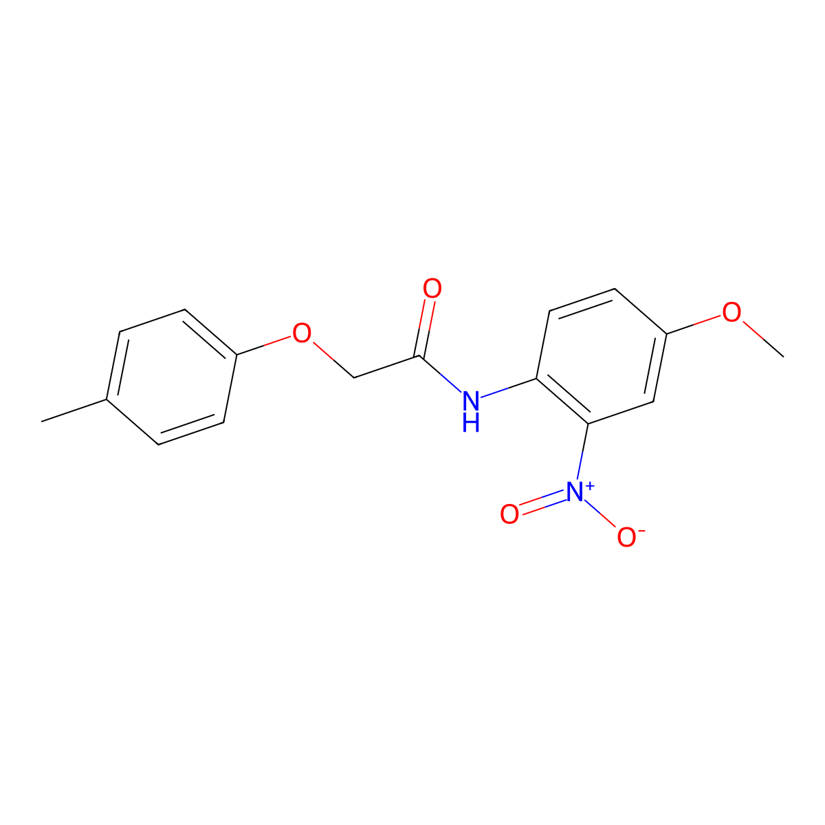 N-(4-Methoxy-2-nitrophenyl)-2-(4-methylphenoxy)acetamide molecular structure, CAS 331240-76-7