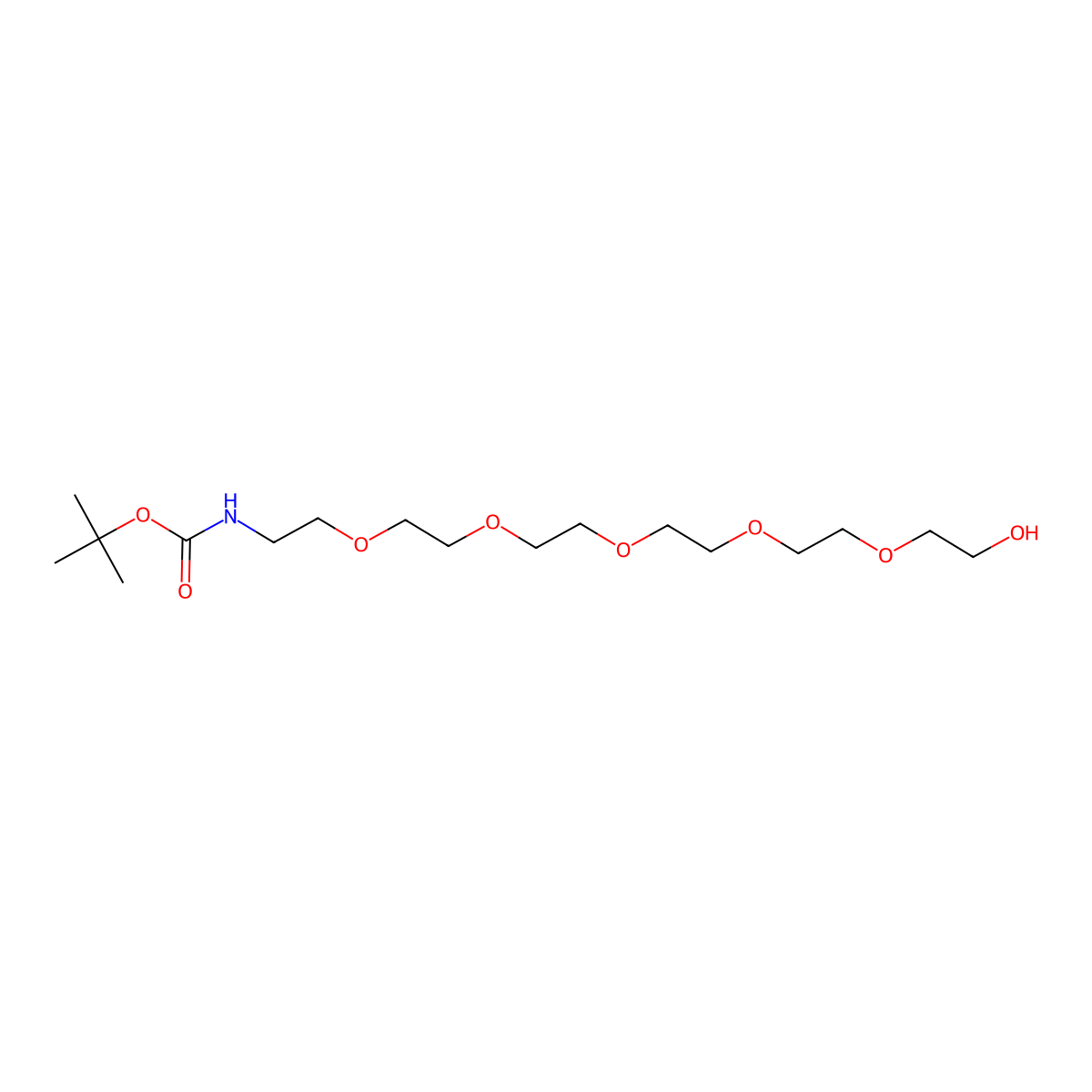 Boc-NH-PEG6-OH molecular structure, CAS 331242-61-6
