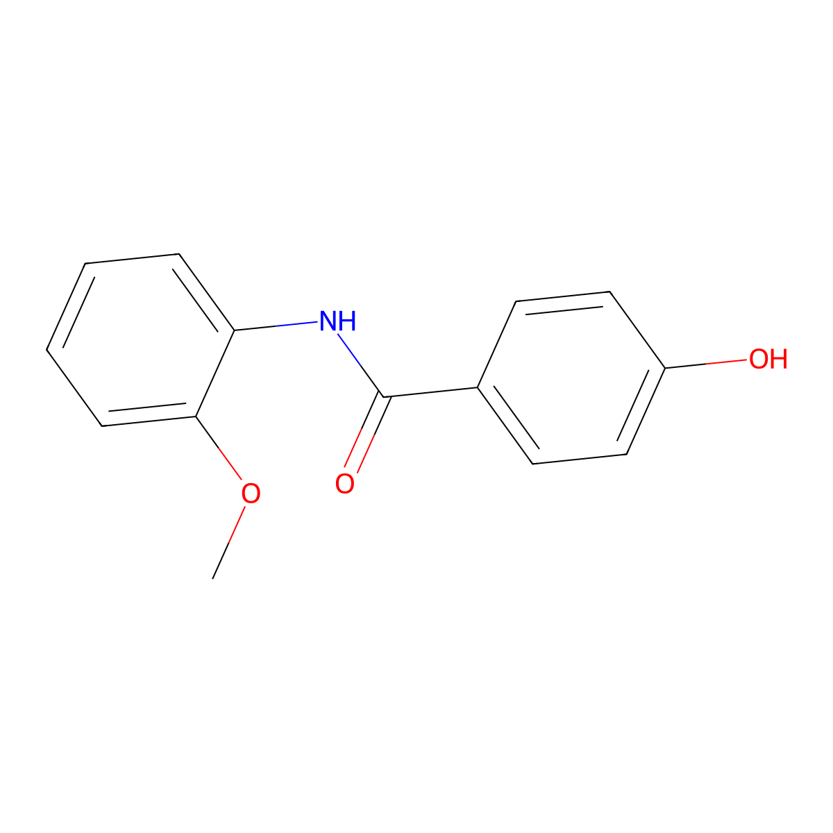 4-hydroxy-N-(2-methoxyphenyl)benzamide molecular structure, CAS 331244-53-2