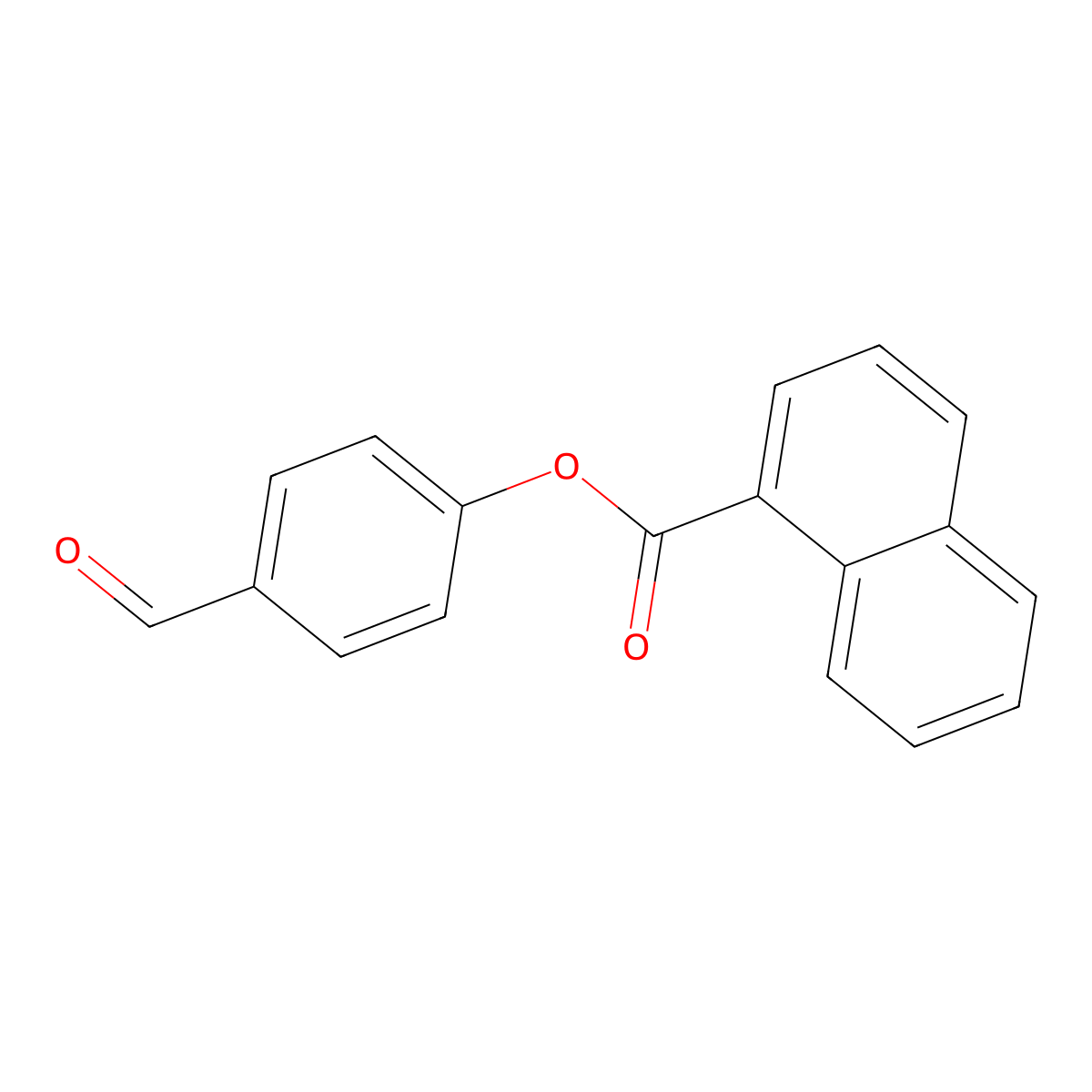 4-Formylphenyl 1-naphthoate molecular structure, CAS 331253-68-0